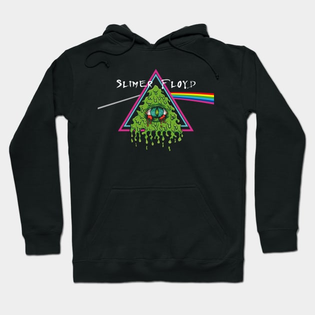 Rock Pink Slimer Floyd Ghostbusters Hoodie by TEEWEB